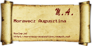 Moravecz Augusztina névjegykártya